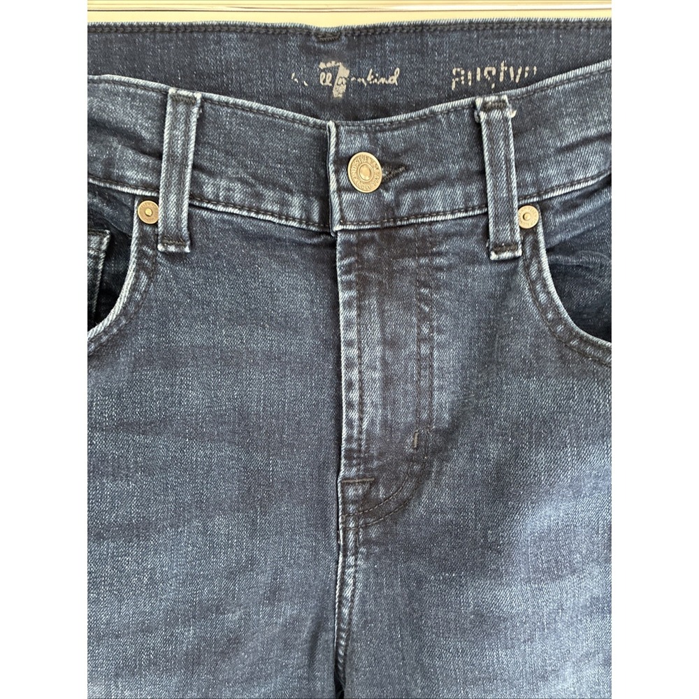 Seven 7 For All Mankind Austyn Mens Straight Jeans Denim 33x33. Dark Wash - Picture 3 of 9